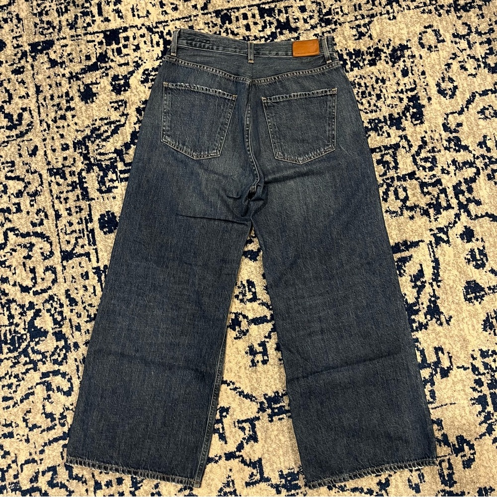 Citizens Of Humanity Dark Blue Relaxed Wide-Leg Jeans - Picture 4 of 5